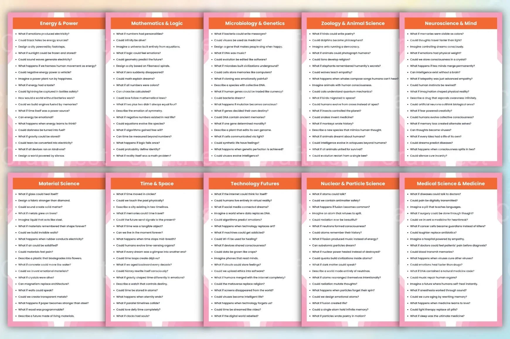 Creative Science Prompts for Inspiration - CraftNest - Digital Crafting and Art