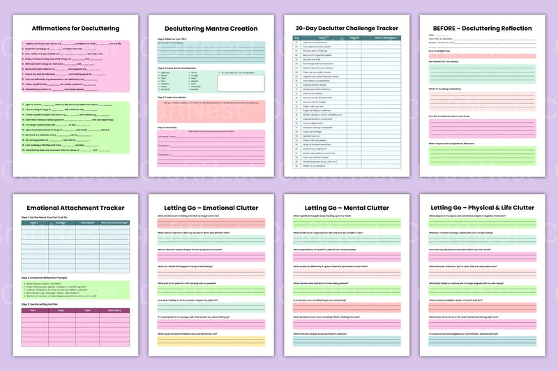Declutter Workbook for Organized Living - CraftNest - Digital Crafting and Art