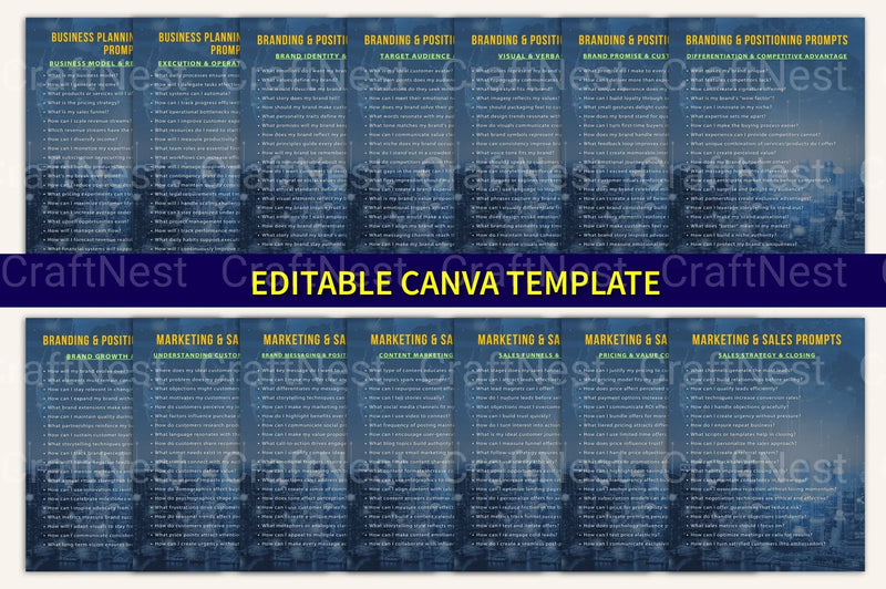 Entrepreneurship Prompts Book for Creative Success - CraftNest - Digital Crafting and Art