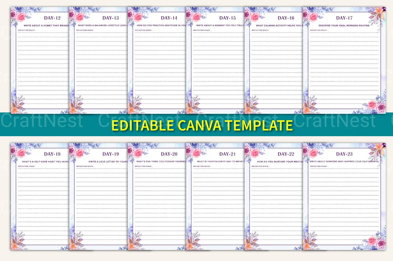 Daily Self-Care Prompts for Personal Wellbeing - CraftNest - Digital Crafting and Art