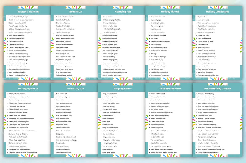Kids Holiday Planning Prompts Book - CraftNest - Digital Crafting and Art