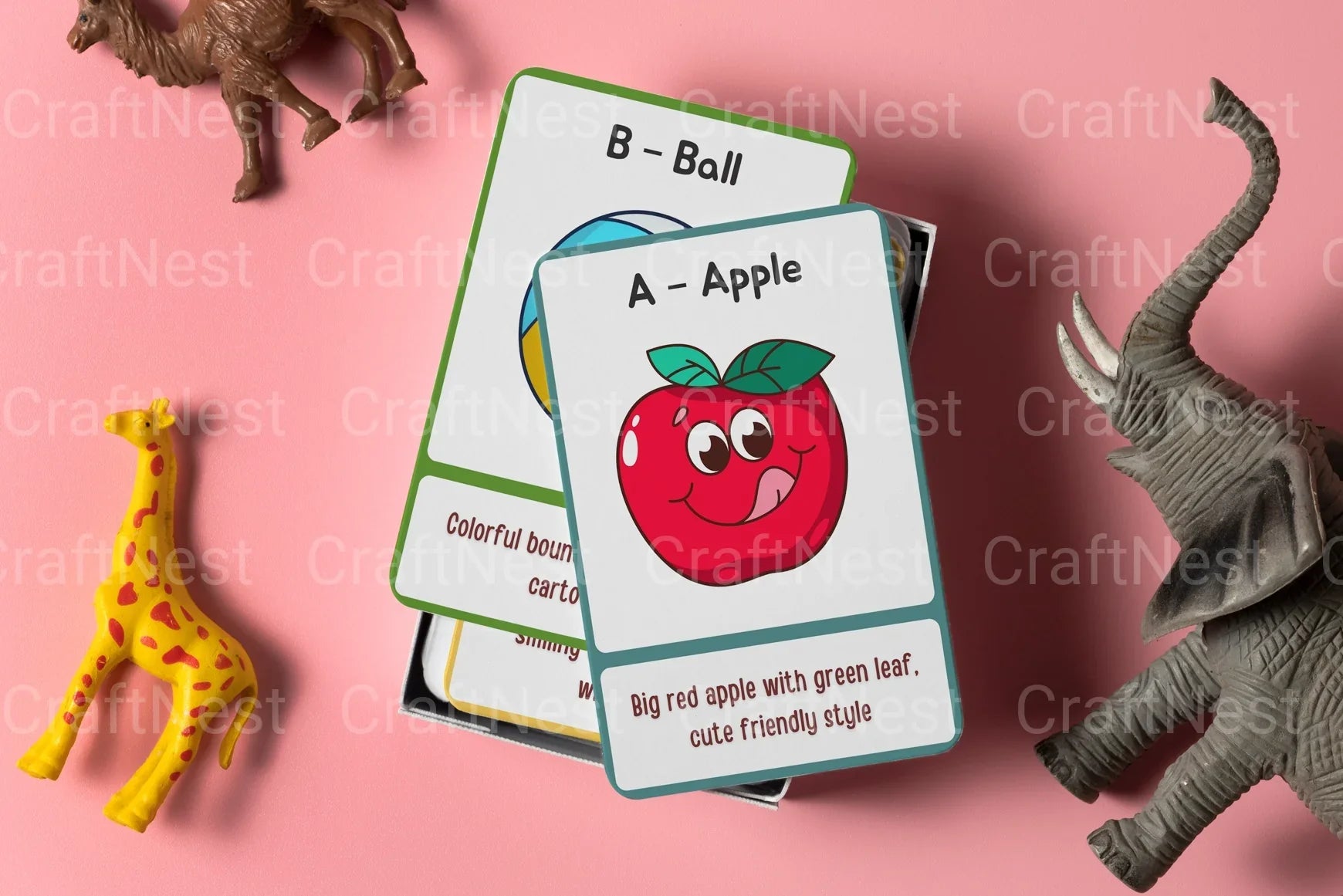 Alphabet Learning Flash Cards for Kids - CraftNest - Digital Crafting and Art