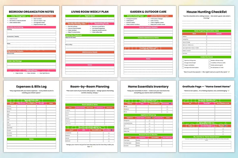 Ultimate Home Management Binder for Organization - CraftNest - Digital Crafting and Art