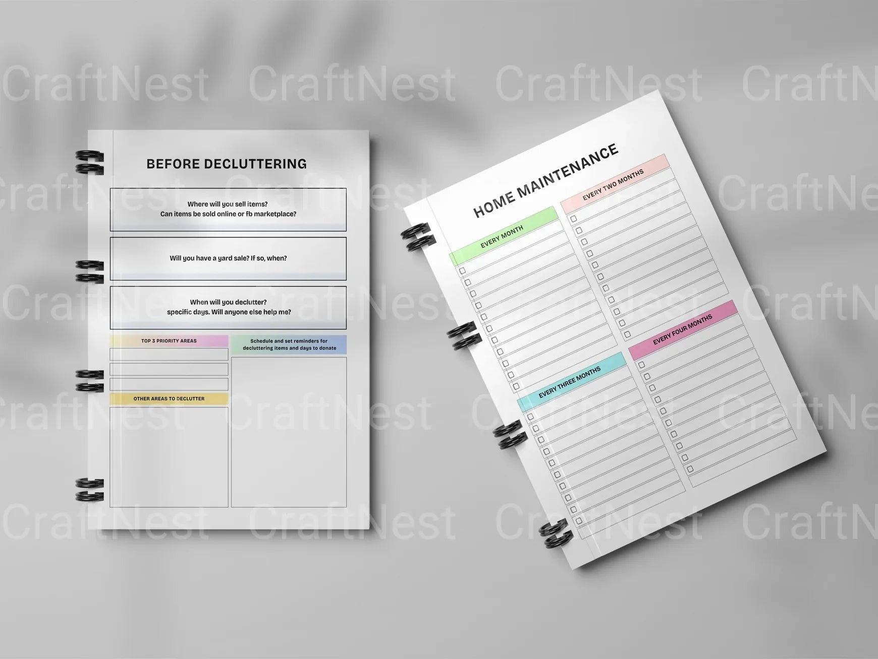 Declutter Workbook Guide - CraftNest - Digital Crafting and Art