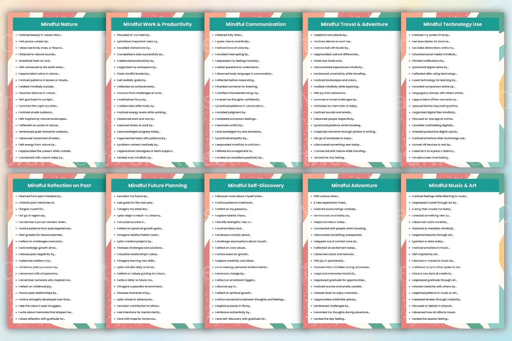 Mindful Prompts for Self Reflection - CraftNest - Digital Crafting and Art