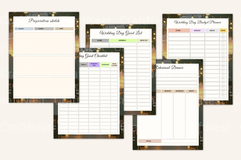Wedding Planning Companion Guide - CraftNest - Digital Crafting and Art