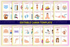 Shower Sequence Cards for Boys - CraftNest - Digital Crafting and Art
