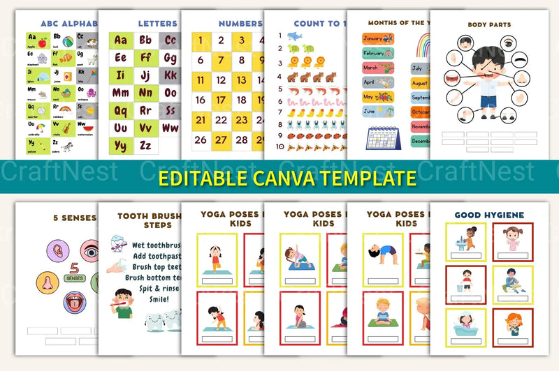 Educational Posters for Kids - CraftNest - Digital Crafting and Art