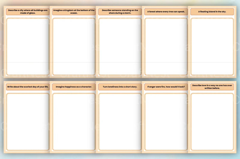 Creative Writing Prompts Book - CraftNest - Digital Crafting and Art