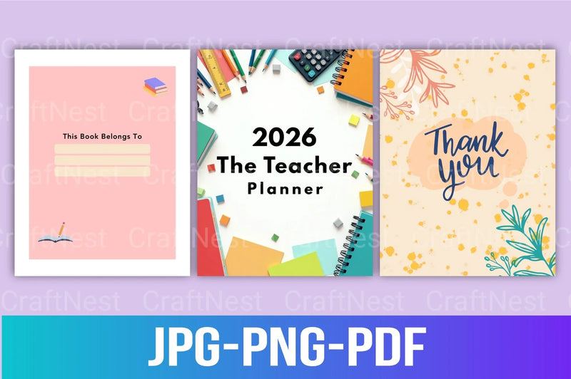 The Ultimate Teacher Planner - CraftNest - Digital Crafting and Art