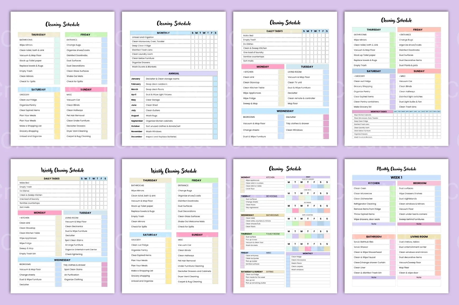 Cleaning Schedule Guide for Optimal Results - CraftNest - Digital Crafting and Art