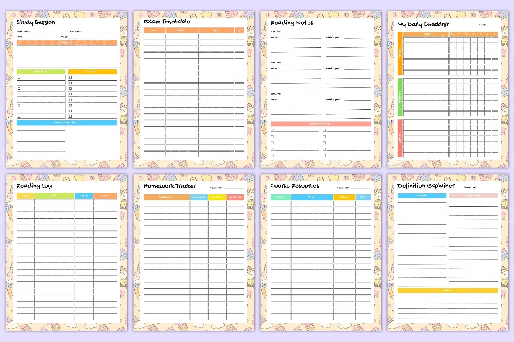 Back to School Planner 2023 - CraftNest - Digital Crafting and Art