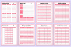 Side Hustle Planner for Entrepreneurs - CraftNest - Digital Crafting and Art