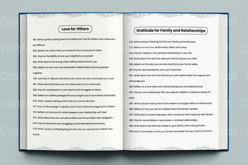 Prayer Prompts Guide for Inspiration - CraftNest - Digital Crafting and Art
