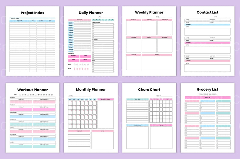 Happy Life Planner for Daily Inspiration - CraftNest - Digital Crafting and Art
