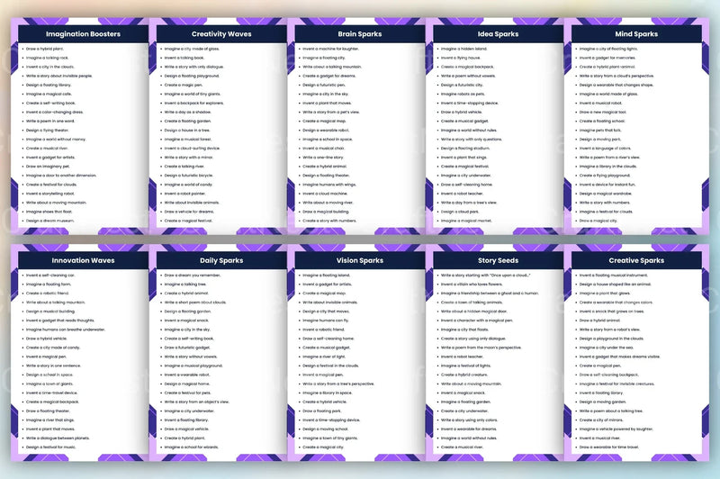 Idea Fountain Prompts for Creative Inspiration - CraftNest - Digital Crafting and Art
