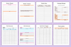 Project Management Planner - CraftNest - Digital Crafting and Art