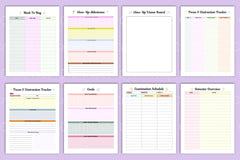 Study Glow Up Planner for Academic Success - CraftNest - Digital Crafting and Art