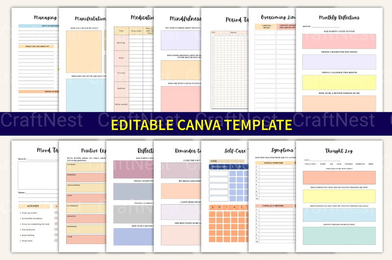 Mental Health Workbook for Personal Growth - CraftNest - Digital Crafting and Art