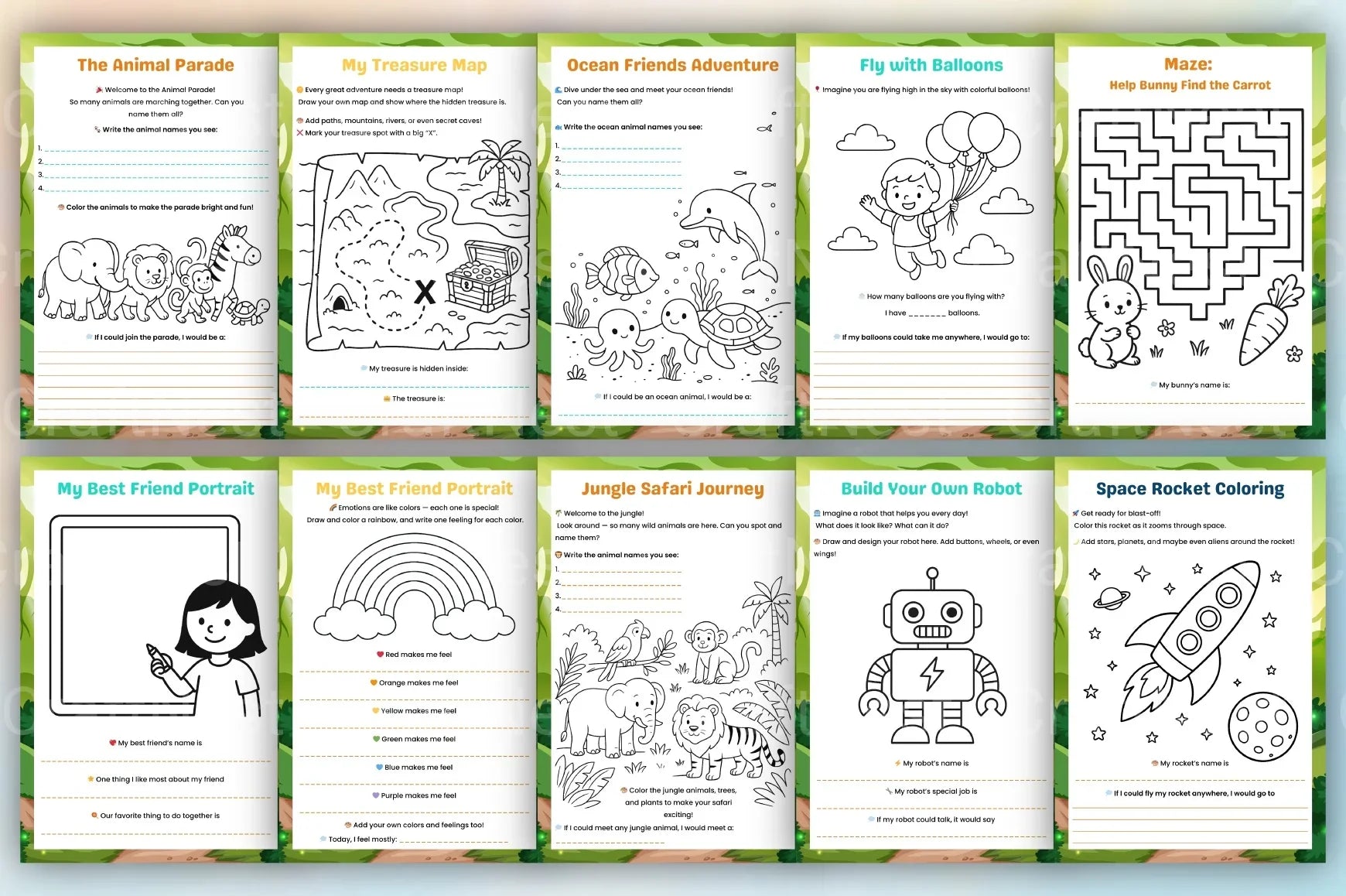 Little Minds Adventure Book - CraftNest - Digital Crafting and Art