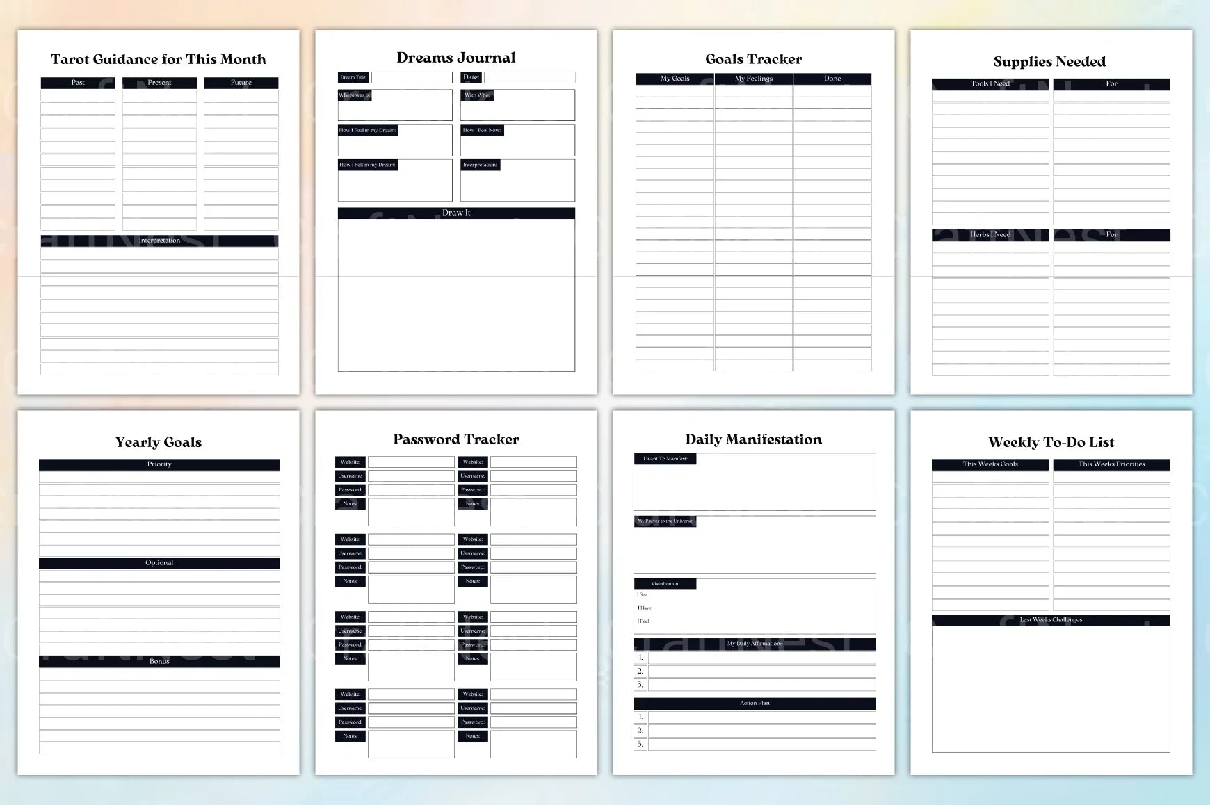 Witchy Planner: Enchant Your Organization - CraftNest - Digital Crafting and Art