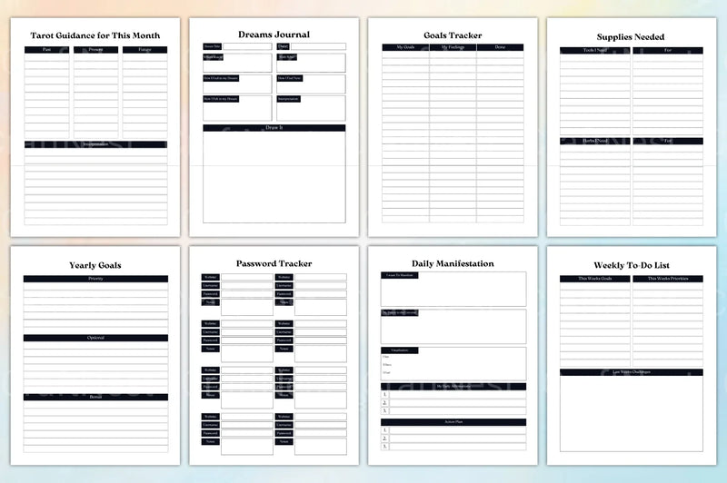 Witchy Planner: Enchant Your Organization - CraftNest - Digital Crafting and Art