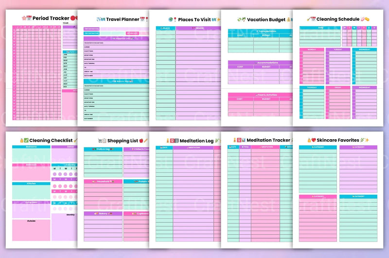 Women's Planner - CraftNest - Digital Crafting and Art