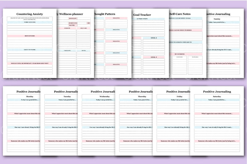 CBT Anxiety Workbook for Effective Stress Management - CraftNest - Digital Crafting and Art