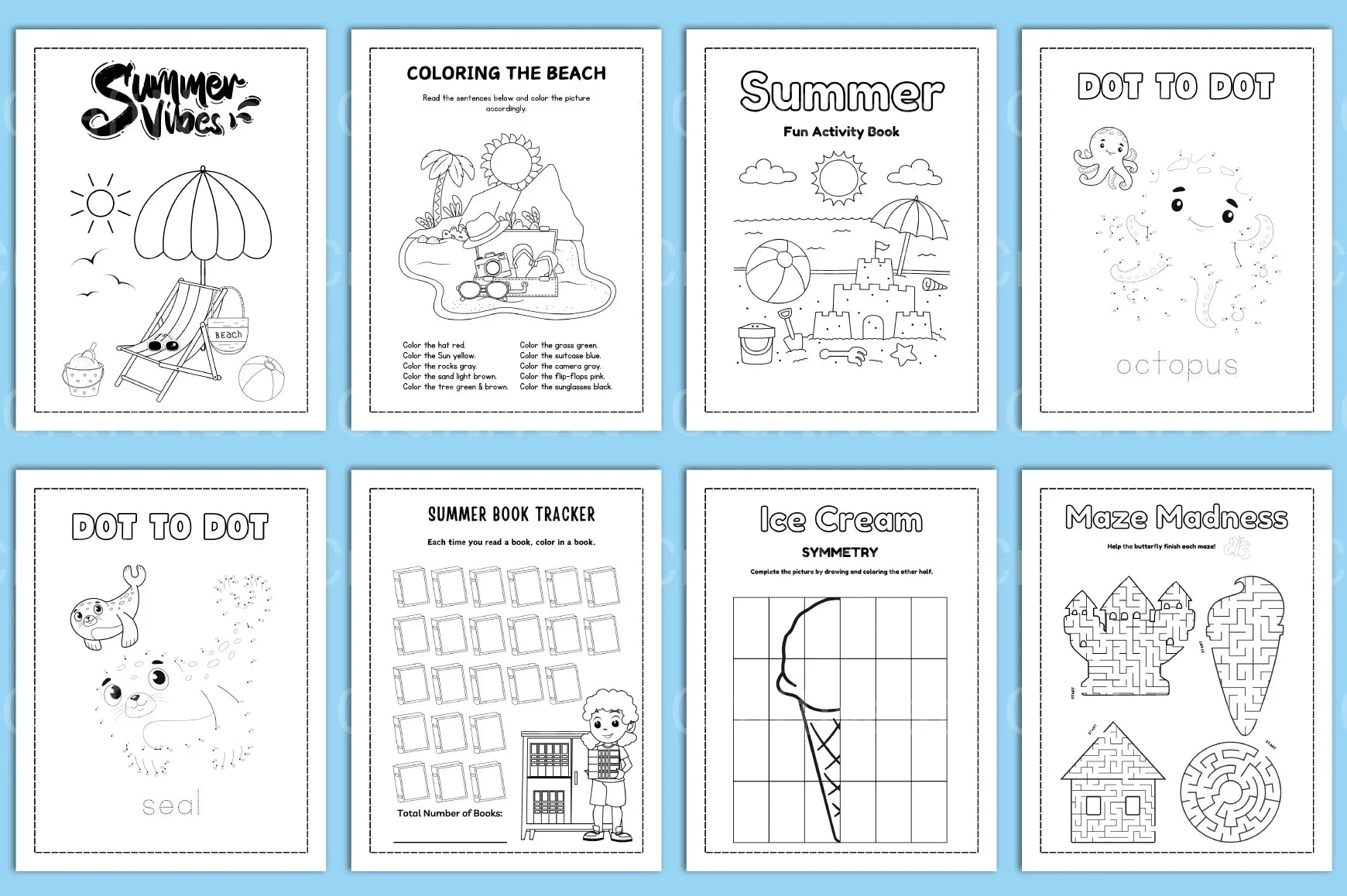 Summer Planner for Kids - CraftNest - Digital Crafting and Art