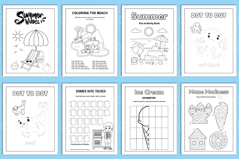 Summer Planner for Kids - CraftNest - Digital Crafting and Art