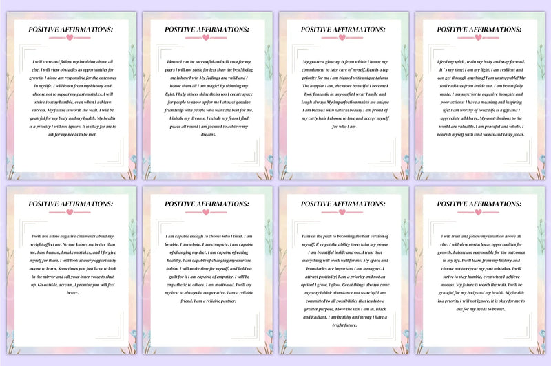Positive Affirmations for Women - CraftNest - Digital Crafting and Art