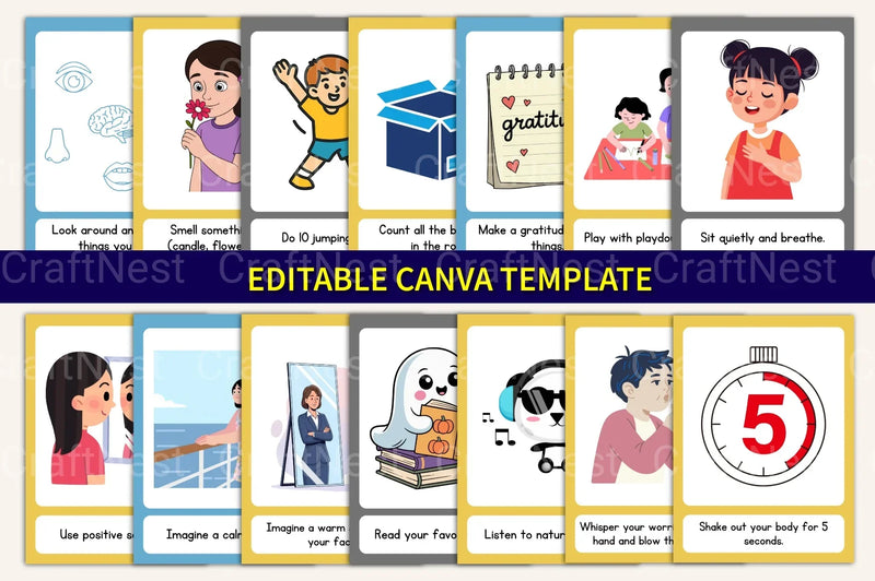Coping Skills Cards for Kids - CraftNest - Digital Crafting and Art