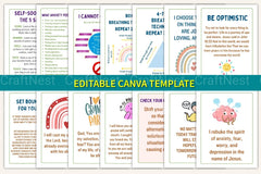 Anxiety Coping Skills Cards for Stress Relief - CraftNest - Digital Crafting and Art