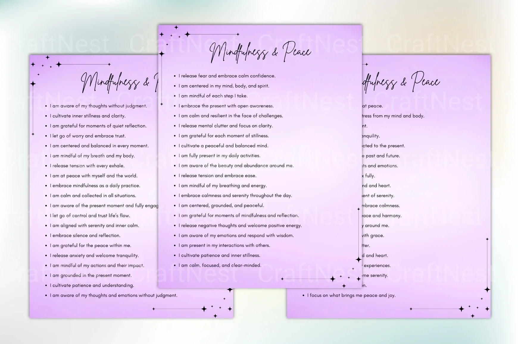 Affirmation Prompts Book for Positive Mindset - CraftNest - Digital Crafting and Art