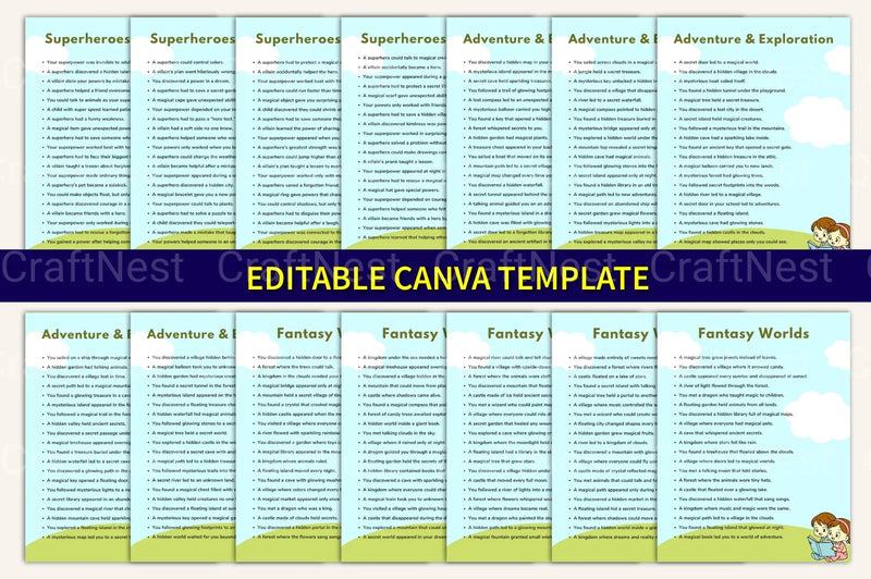 Kids Story Writing Prompts for Creative Inspiration - CraftNest - Digital Crafting and Art
