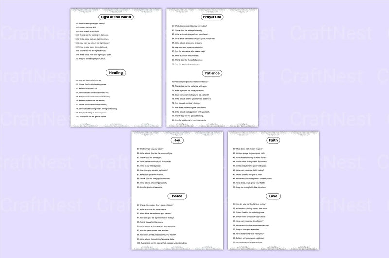 Bible Prompts for Inspiration - CraftNest - Digital Crafting and Art