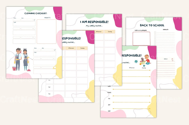 12-Month Kids Activity Organizer - CraftNest - Digital Crafting and Art
