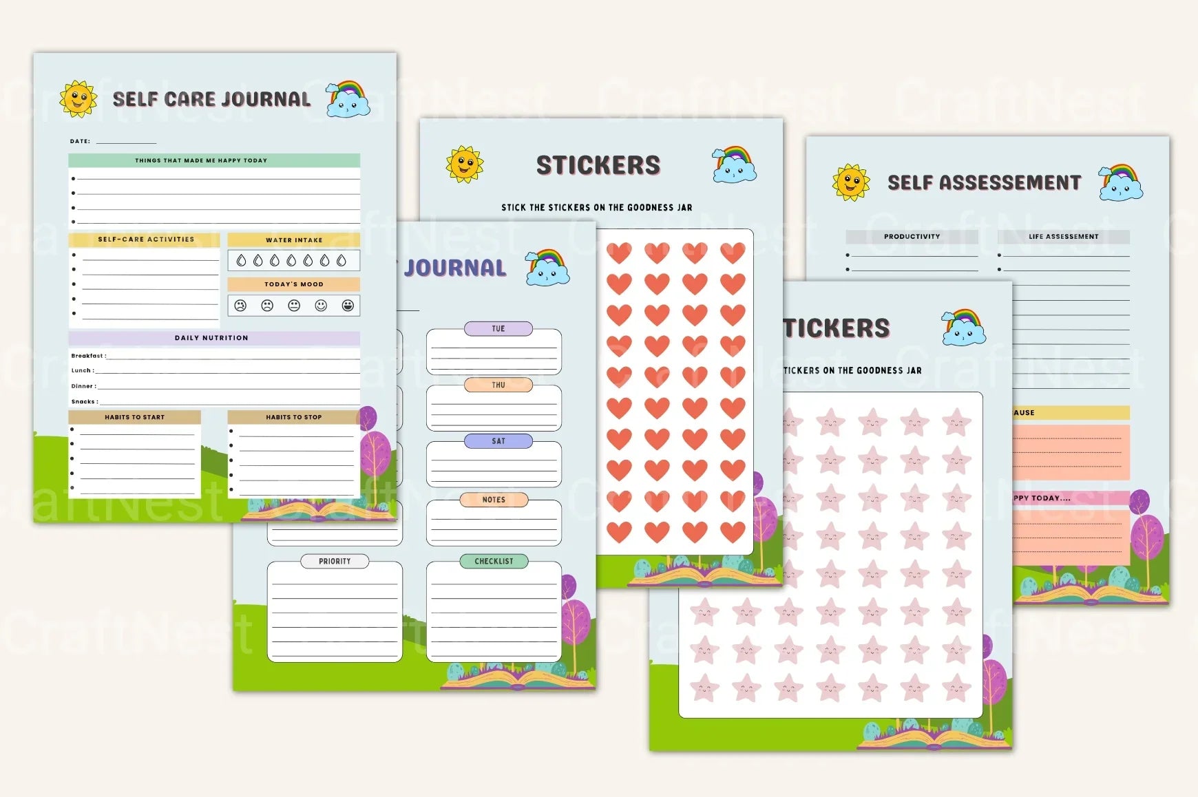 My Daily Routine for Kids - CraftNest - Digital Crafting and Art