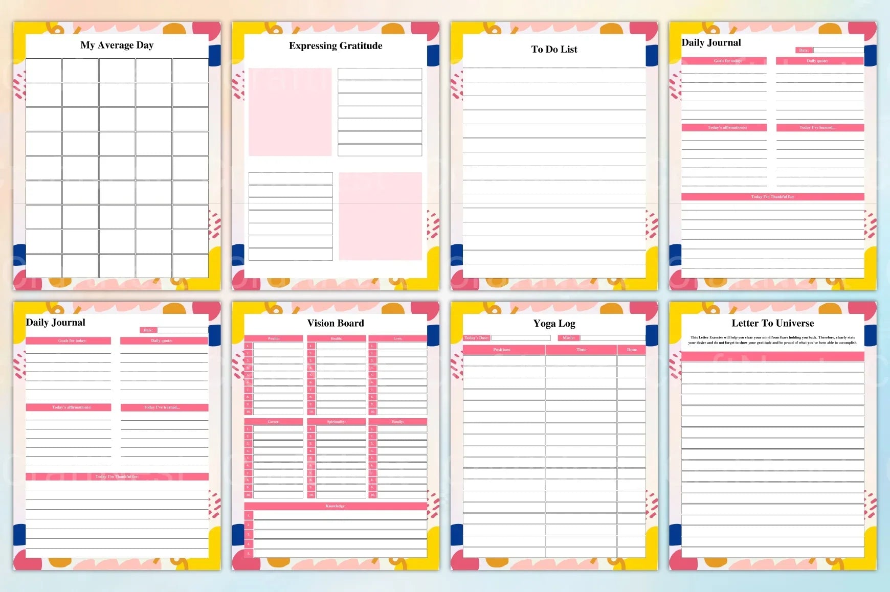 Vision Board Planner: Achieve Your Goals - CraftNest - Digital Crafting and Art