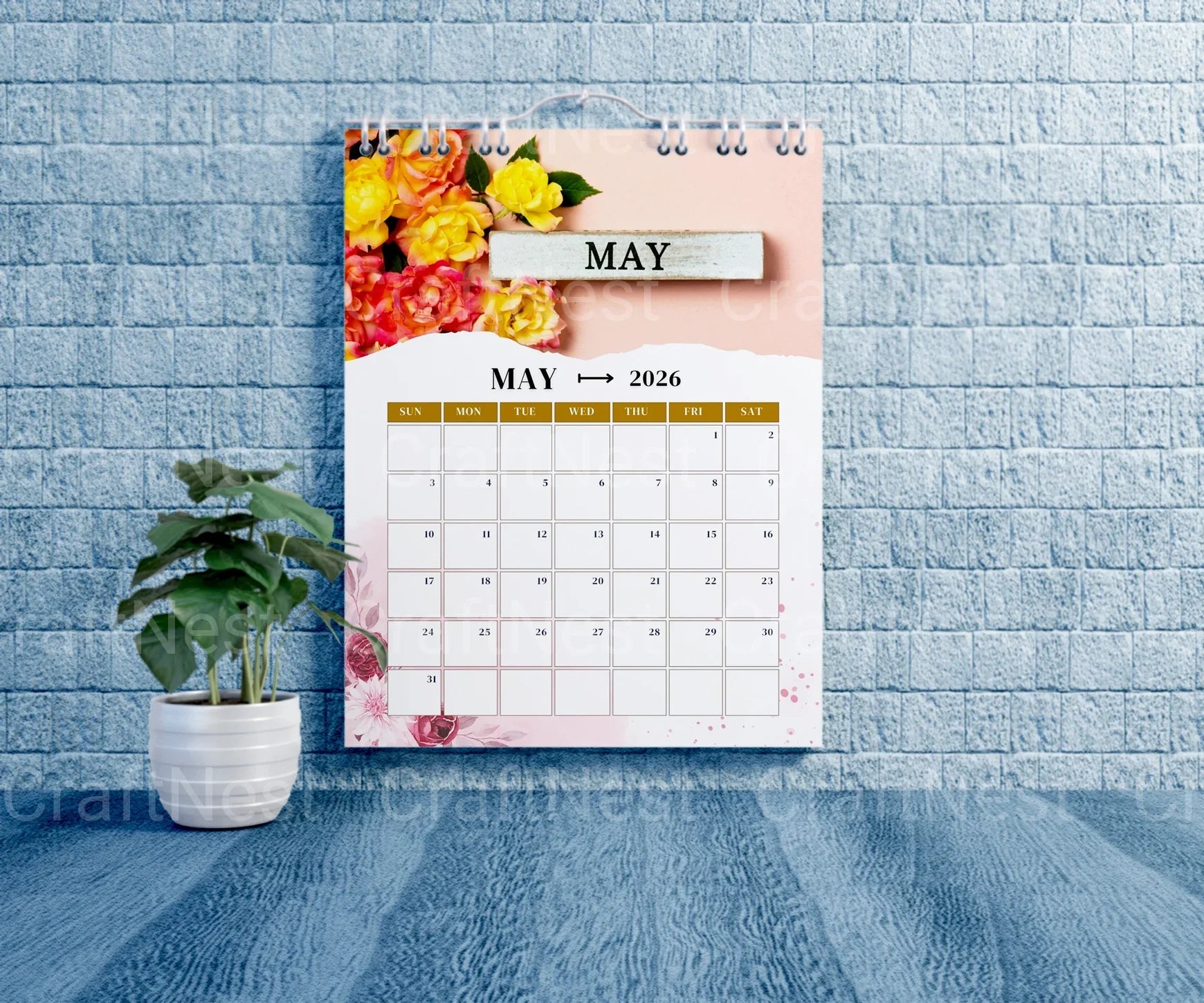 Photo Calendar Design - CraftNest - Digital Crafting and Art