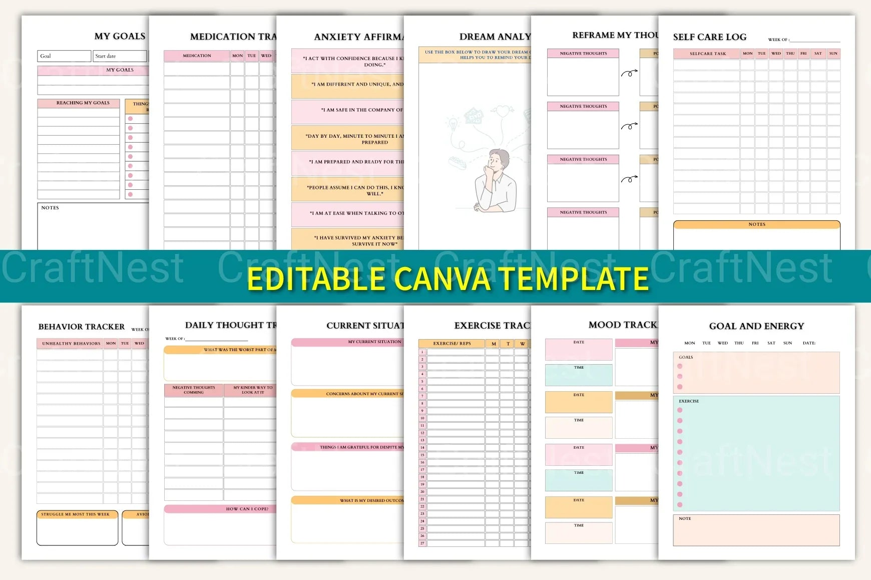 Therapy Worksheet Mega Pack - CraftNest - Digital Crafting and Art