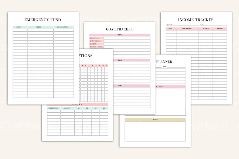 Complete House Management Binder for Efficient Home Organization - CraftNest - Digital Crafting and Art