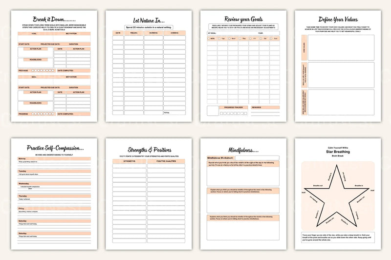 Burnout Recovery Workbook Guide - CraftNest - Digital Crafting and Art