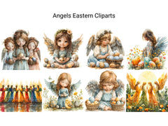 Angels Eastern Clipart - CraftNest