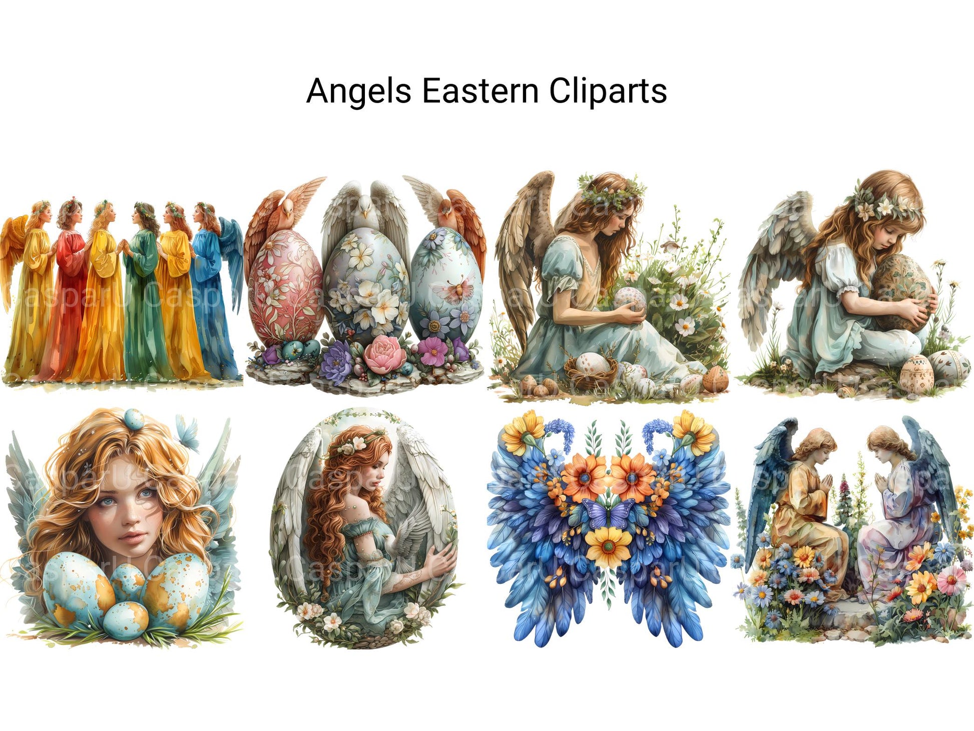 Angels Eastern Clipart - CraftNest