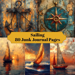 Sailing Junk Journal Pages - CraftNest - Digital Crafting and Art