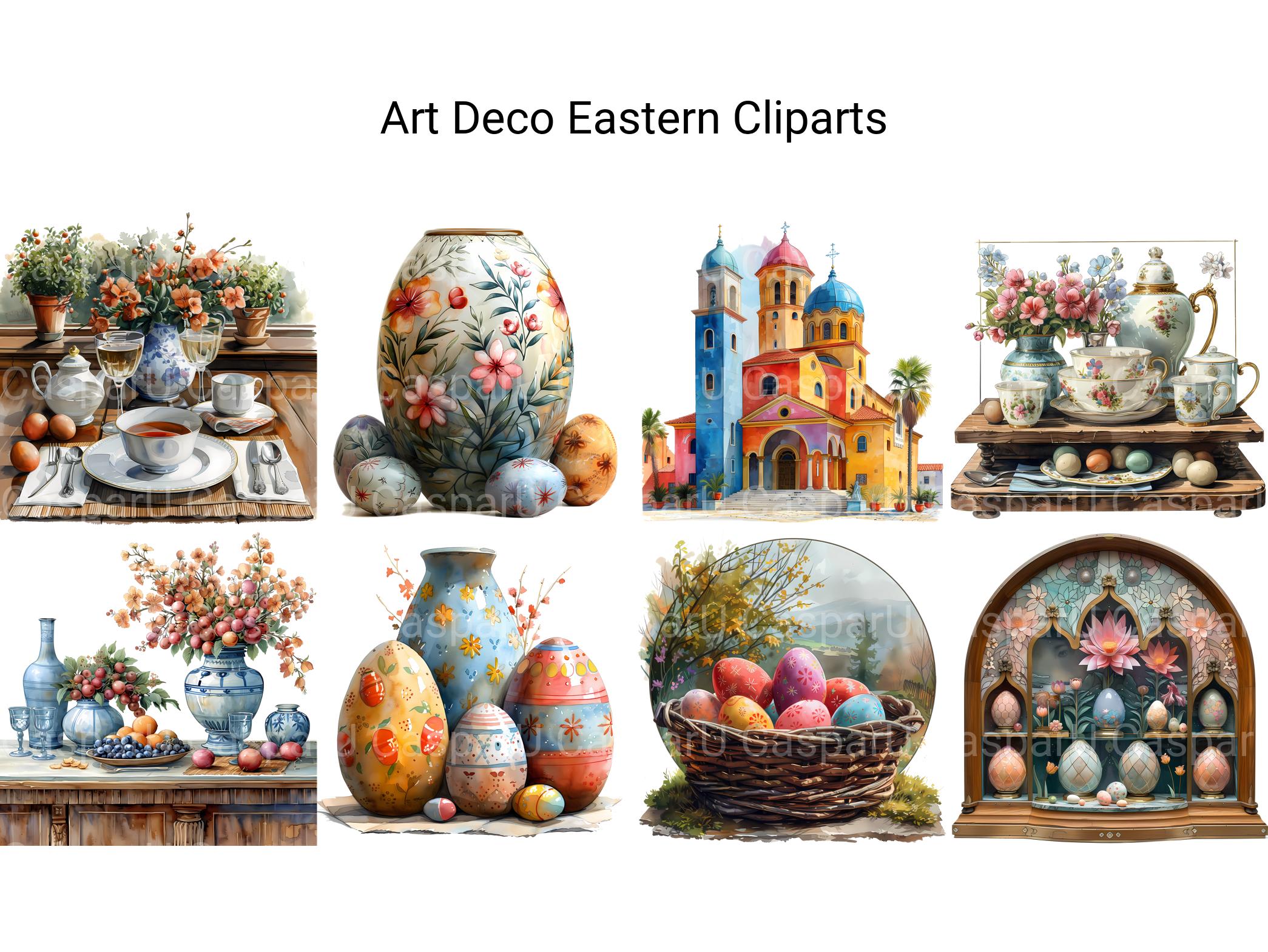 Art Deco Eastern Clipart - CraftNest