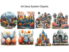 Art Deco Eastern Clipart - CraftNest