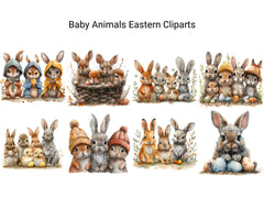 Baby Animals Eastern Clipart - CraftNest