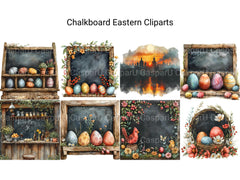 Chalkboard Easter Clipart - CraftNest